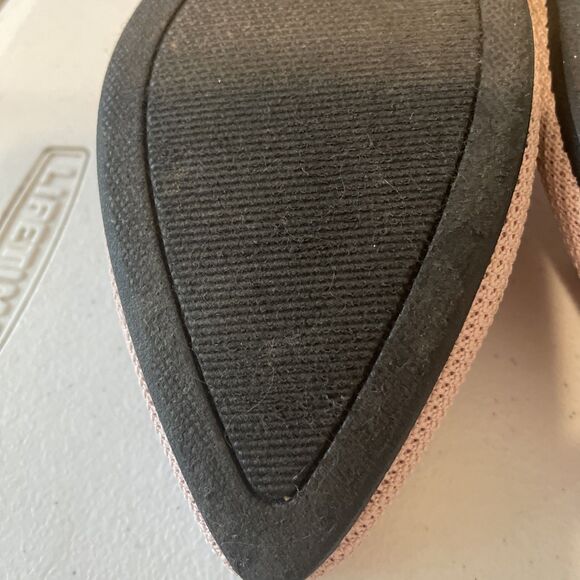 MIA Lixya Ballet Flats Women 9.5 Blush Knit Fabric Stretch Pointed Toe Slip on - Picture 11 of 13